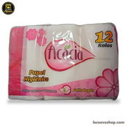 Papel sanitario Acacia 12 rollos — suave y absorbente - Img 58212874