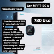 Inversor solar híbrido AMPINVT TEL de 5000 W, 48 V a 120 V, Garantía de 1 mes, Entrega por un mínimo costo adicional - Img 57356203
