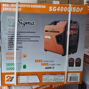 PLANTA ELÉCTRICA SIGMA Inverter 4000 W pico y 3300 W continuos Gasolina - Gas, Es silenciosa - Img 56800459