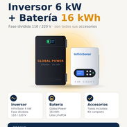 ⚡ Kit SolarKit Solar Completo: Inversor 6 kW + Batería 16 kWh ⚡ - Img 57698497