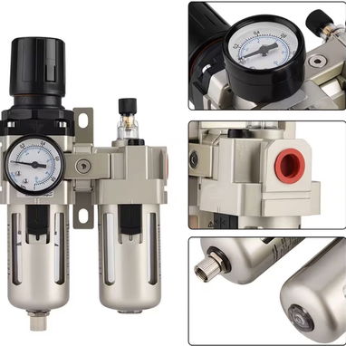 Filtro Profesional de Aire/Separador de Aceite-Agua con válvula de drenaje automático Para compresores!! - Img 120726229