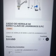 Juego de herraje de baño con llave de lavamanos envío x 2 usd - Img 57113228