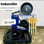 Cocina de inducción con sartén y espátulas garantía 15 días damos factura - Img 55650436
