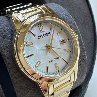 RELOJ CITIZEN ECODRIVE CLASSIC (FE1242-78D) DE MUJER , NUEVO A ESTRENAR , 29MM EN ACERO INOXIDABLE DORADO  58049738 - 3/4