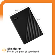 Disco Duro Externo WD My Passport 2TB USB 3.0 – Almacenamiento Portátil Seguro, Compatible con PC y Mac. - Img 55478297