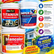 Venta de Pinturas de vinil antihumedad e impremiable antigoteras importadas y nacionales - Img 58362409
