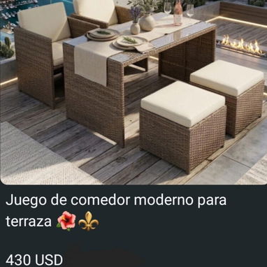 Juego de muebles y de comedor para exteriores - Img 122726891