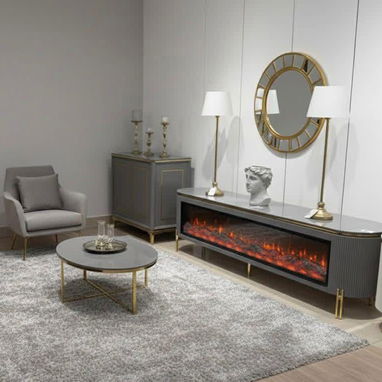 Mesa TV con chimenea Electrica - Img 115788261