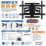 SOPORTE DE TV DE 55" A 85", ENTREGA DE FACTURA, VARIEDAD DE SOPORTES DE TV Y DE TV DE DIFERENTES PULGADAS - Img 56683459