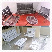 Juegos para terrazas de sofá con butacas y mesa de centro - Img 45655455