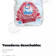 🍴 ¡Tenedores Desechables - 50 Unidades y 15cm! - 650 MN - Img 55854979