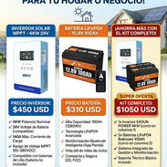 Inversor 450/ Bateria 24 320am, 12v 100amp - Img 56953471