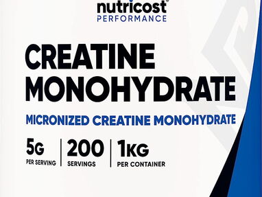 Creatina monohidratada nutricost 200 servicios 50$ interesados whatsapp 7865403272 Envio Gratis - Img main-image-44790214