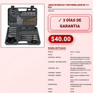 JUEGO DE BROCAS Y DESTORNILLADOR DE 111 PCS . - Img 57881807