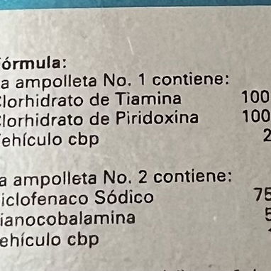 Complejo B inyectable Tribedoce con diclofenaco (3 inyecciones ) - Img 123695031