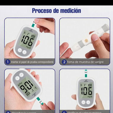 Glucómetro digital con 50 tiras y 50 lancetas - Img 117811456
