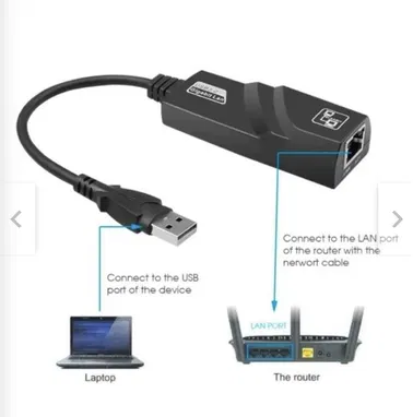 Adaptador USB 3.0 a Fast Ethernet (RJ45) soporta redes de alta velocidad, hasta 1000mbps. - Img 56328719