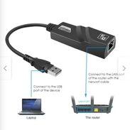 Adaptador USB 3.0 a Fast Ethernet (RJ45) soporta redes de alta velocidad, hasta 1000mbps - Img 44591598