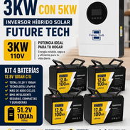 Inversor 3kw. +4baterias 12.8v_100ah - Img 56977270