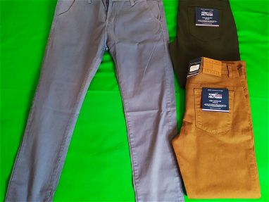 Pantalones de color entero y mezclilla - Img 66301295