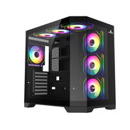 Funda ATX Gaming Iceberg Crystal Edge – Vista Panorámica 3 Lados Vidrio Templado + 7 Ventiladores ARGB - Img 56771630