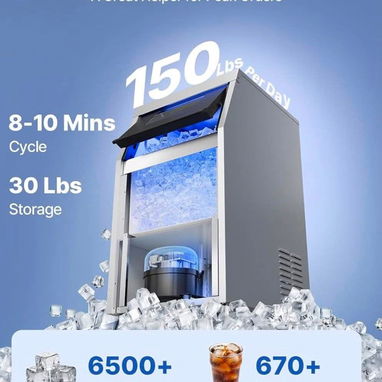 Maquina de hielo de 110 libras de hielo diario, Maquina de hielo de 130 libras y 200 libras de hielo diario, - 2/3