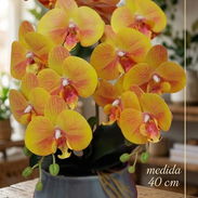 🌺Hermosas orquídeas decorativas en su base de cerámica. 💵$22 usd  ✅40 cm de altura - Img 57422029