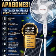 Ventiladores recargables Elfo 16" 15000mAh con panel solar de 20W - Img 57351278