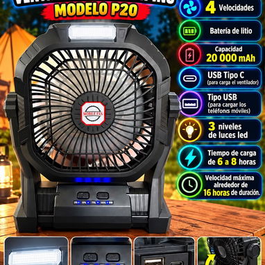 Ventilador recargable - 3/3