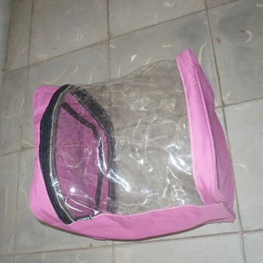 Neceser grande rosado y transparente con zipper. Bolsa o estuche para llevar y guardar todo lo necesario - Img 119927374