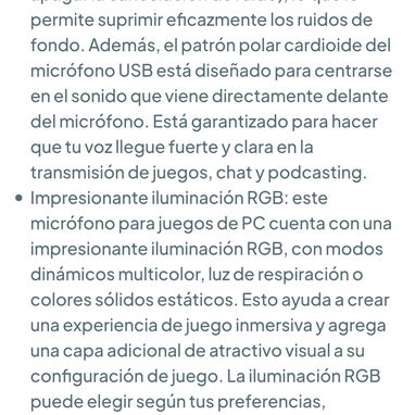 Micrófono USB con Cancelación de Ruido y RGB - MAONO DGM20 🌐 $59.99 - 10/10