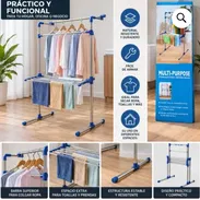 Tendedero Multifuncional Plegable de Acero. Precio: 55 USD  Tendedero práctico para secar y organizar ropa - Img 58091546