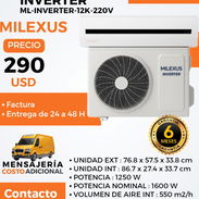 SPLIT MILEXUS DE 1 TON INVERTER. 6 MESES DE GARANTÍA. - Img 54955610