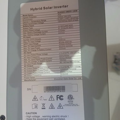 Inversor híbrido Sako 12 kw - 2/2