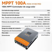 Powermr controlador solar 100 mppt - Img 57252499