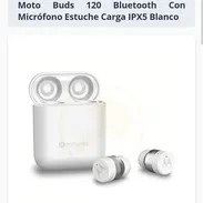 Audífonos Inalámbricos Motorola Moto Buds 120 Bluetooth Con Micrófono Estuche Carga IPX5 Blanco - Img 53516152