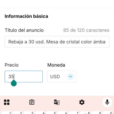 Rebaja a 30 usd. Mesa de cristal color ámbar y aluminio para juego de sala o para tv. - 2/3