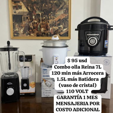 Olla Reina, Arrocera, Cafetera eléctrica, Tostadora, Batidora(COMBOS) - Img 125296655