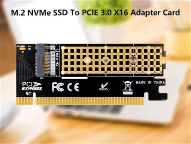 ⚡PARA BOARD SIN CONEXION PARA M.2⚡TARJETA ADAPTADOR PCI-E A M.2 NVME SSD - Img main-image