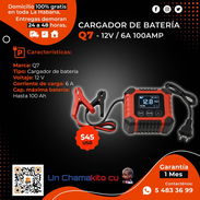 ⚡ 12V-6A⚡ CARGADOR DE BATERIA Q7 DE 12V CON 6A. MENSAJERÍA CON FACTURA Y GARANTÍA 1 MES. TLF 54833699 - Img 50376162