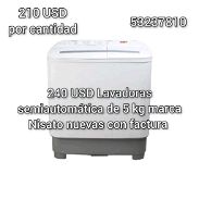 Lavadoras semiautomática de 5 kg marca Nisato - Img 45653076