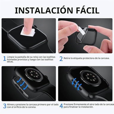 ☎️53544655 🛵 Entrega Disponible ⭐Juego de 6 Fundas con Protector para Apple Watch 42mm ⭐ - 4/6