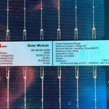 Panel Solar 450W bifacial ideal para las ecoflow - 2/3