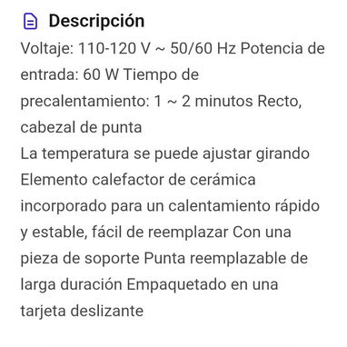 CAUTIN SOLDADOR ELECTRICO CAUTIN 60W - Img 120502311