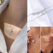Hermosos Elegante Collar Magnético Vancleef de Trébol de la Suerte y Amor - Img 57092908