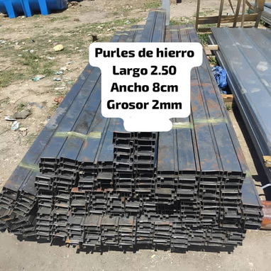Gran variedad en modelos de tejas garbanizadas,tubos PVC y hierro negro de 6 mt,purles , cerca perle y más en herrería - Img 123020737