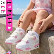 TENIS PARA NIÑ@S JORDAN RETRO 4 ROSA - Img 56987172