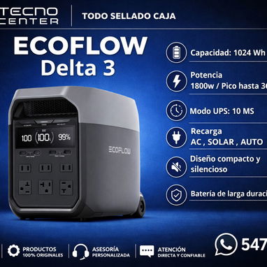 Ecoflow desde 120 usd y Accesorios.  Delta 2, 3, 3 classic, river pro, delta pro, max, lamparas, Extensión tdo 0km - Img 120982931