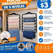 PERCHA ORGANIZADORA DE 5 NIVELES - Img 58001985