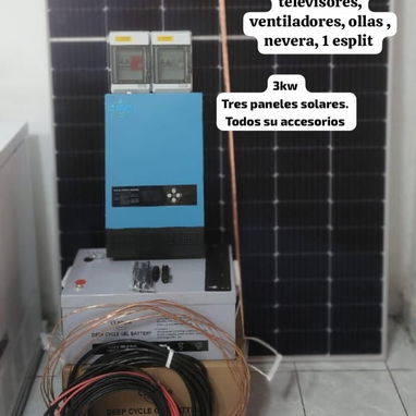 Paneles solares con su kit de montaje - Img 95388217